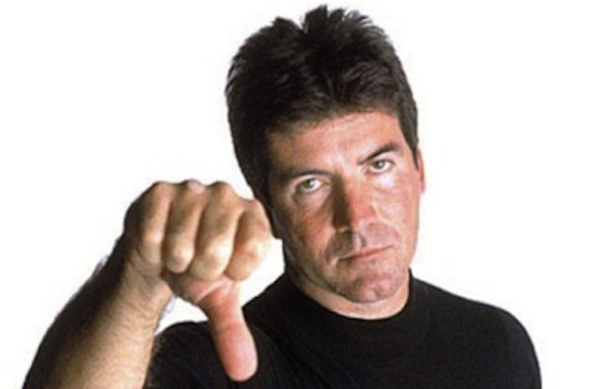 Simon Cowell is unimpressed.